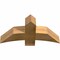 Ekena Millwork Bellingham Rough Sawn Timber Gable Bracket, Western Red Cedar, 36"W x 18"H x 6"D x 6"F, 12/12 Pitch GBW036X18X0606BEL00RWR - alternate 5